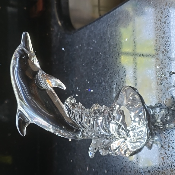 HOST PICK. Vintage. Princess House 24% Lead Crystal  Wonders of the Wild Dolphin - Picture 4 of 7